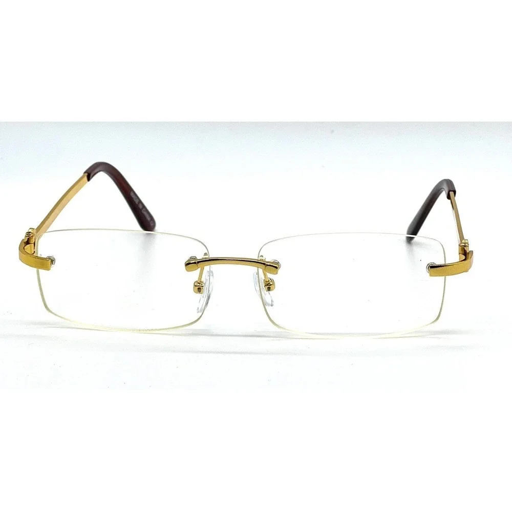 ICE LIGHT WEIGHT RIMLESS WOMEN SHAPE LADYS FASHION MODERN CLEAR COMFORT EYEGLASS
